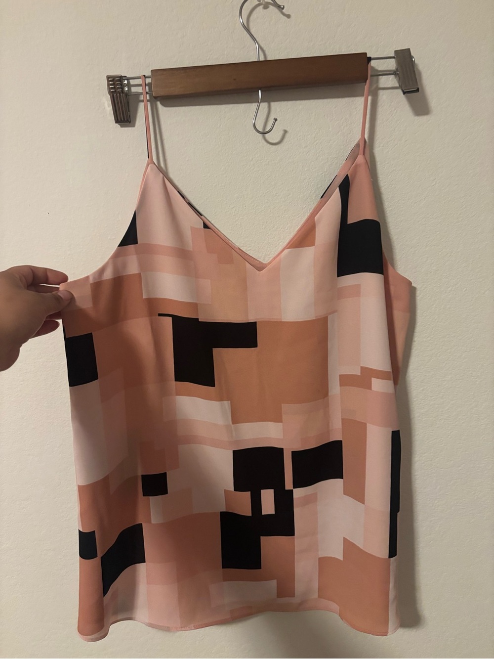 Calvin Klein Rose & Black V-Neck Cami